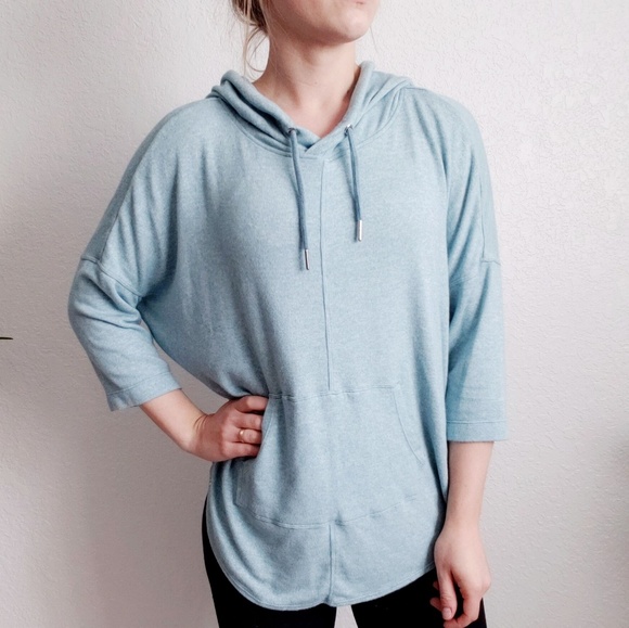 Calvin Klein Tops - Calvin Klein Performance Blue Hooded Sweater 382